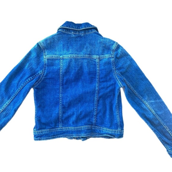 Gap Girls  Medium Wash Blue Denim Jacket Size Large - Picture 3 of 5